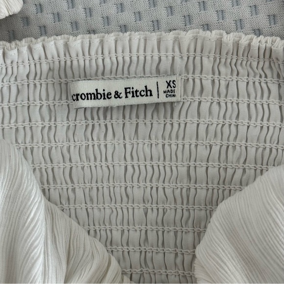 Abercrombie & Fitch Milk Maid White Puff Sleeve Crop Top Size XS - Picture 3 of 4